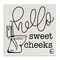 Stupell Industries Hello Sweet Cheeks with Toilet Canvas Wall Art